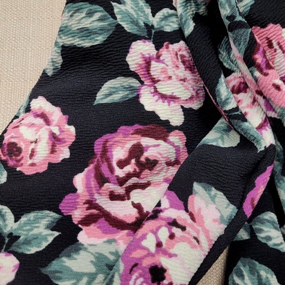 Show Me Your Mumu Harrison Babydoll Dress Women's Size Small Black Floral Print - Picture 7 of 9